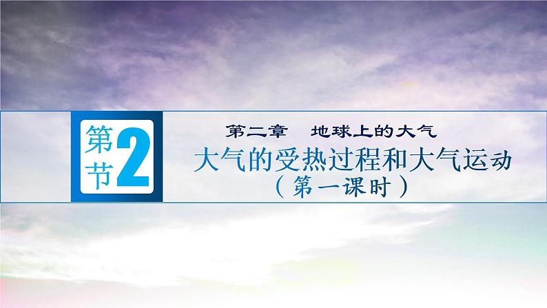 2.2大气的受热过程和大气运动（第一课时）-【创新课堂】2020-2021学年高一地理同步精品课件（新教材人教版必修第一册）第1页