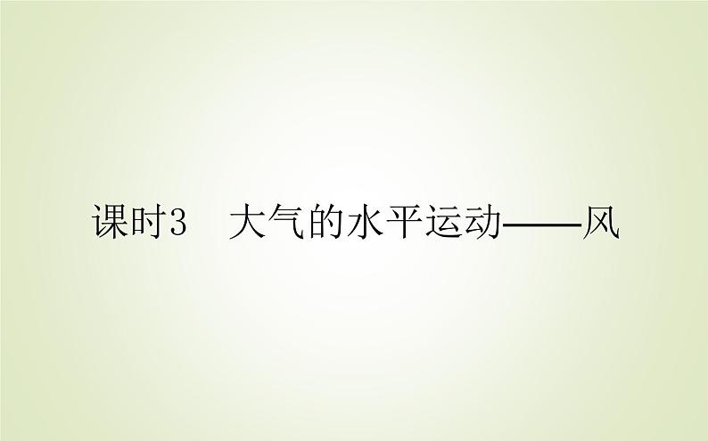 【新教材】2020-2021学年高中地理人教版必修第一册课件：2.2.3 大气的水平运动——风 课件（26张）01