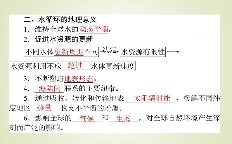 【新教材】2020-2021学年高中地理人教版必修第一册课件：3.1 水循环 课件（41张）07