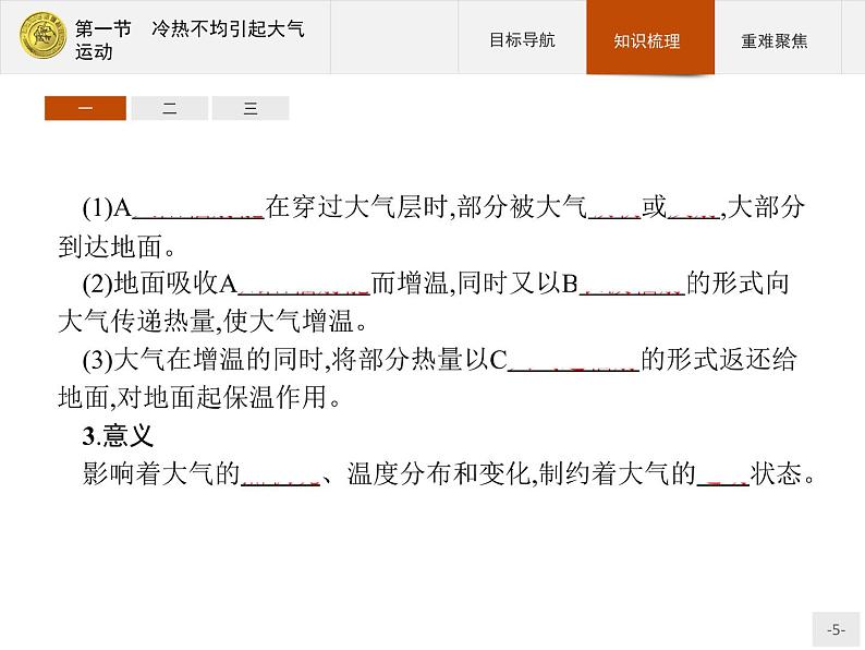 2018版高中地理人教版必修1课件：2.1 冷热不均引起大气运动05