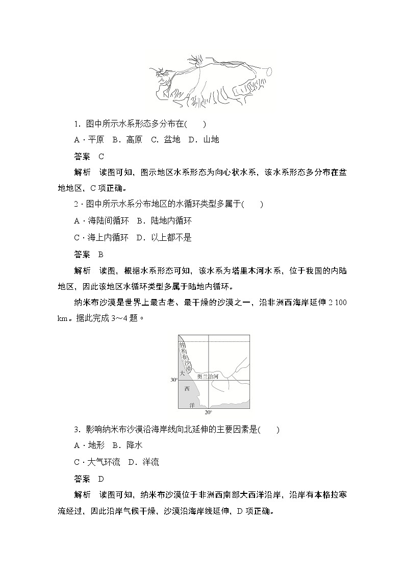 2019-2020学年高中地理人教版必修1同步作业与测评：阶段水平检测（第三～五章）02