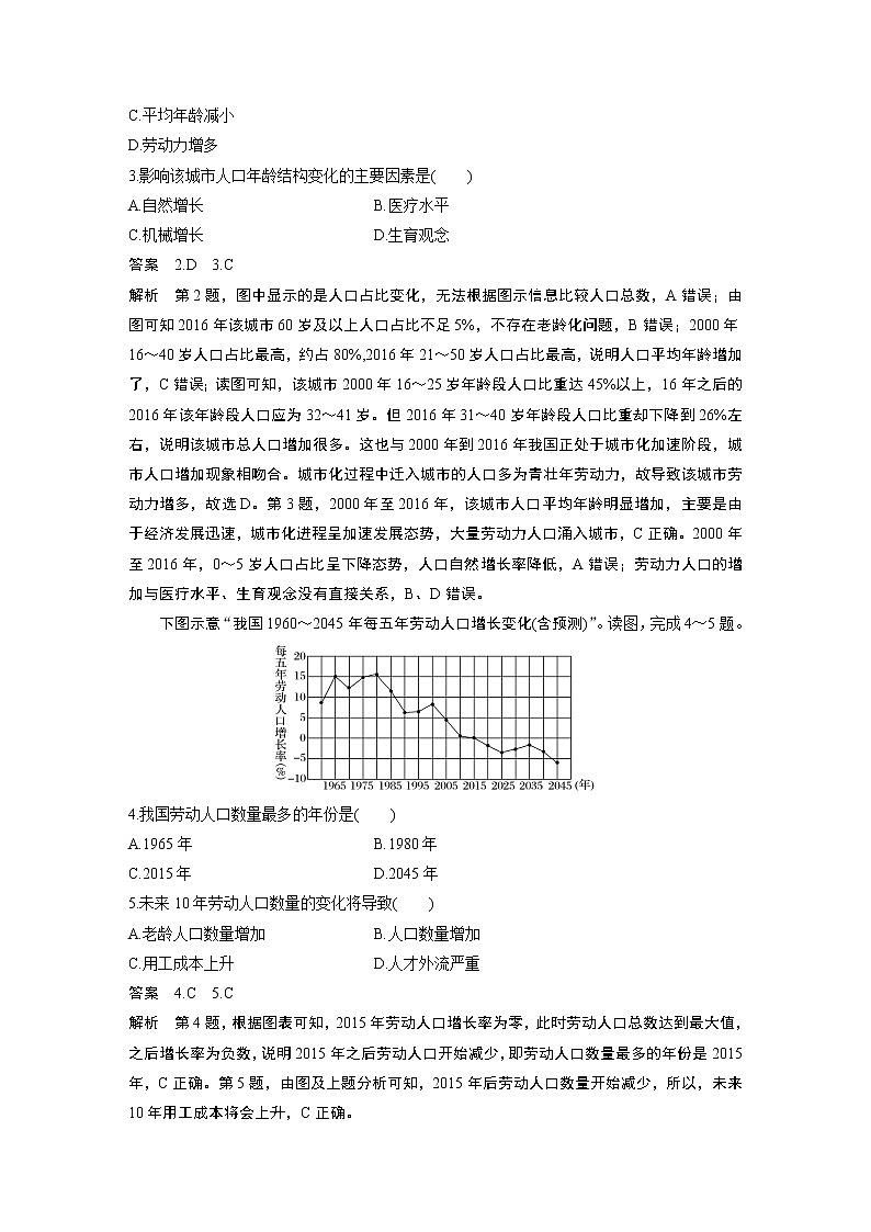 2020高考地理三轮冲刺新课标专用版题型增分练辑：小题快练一02