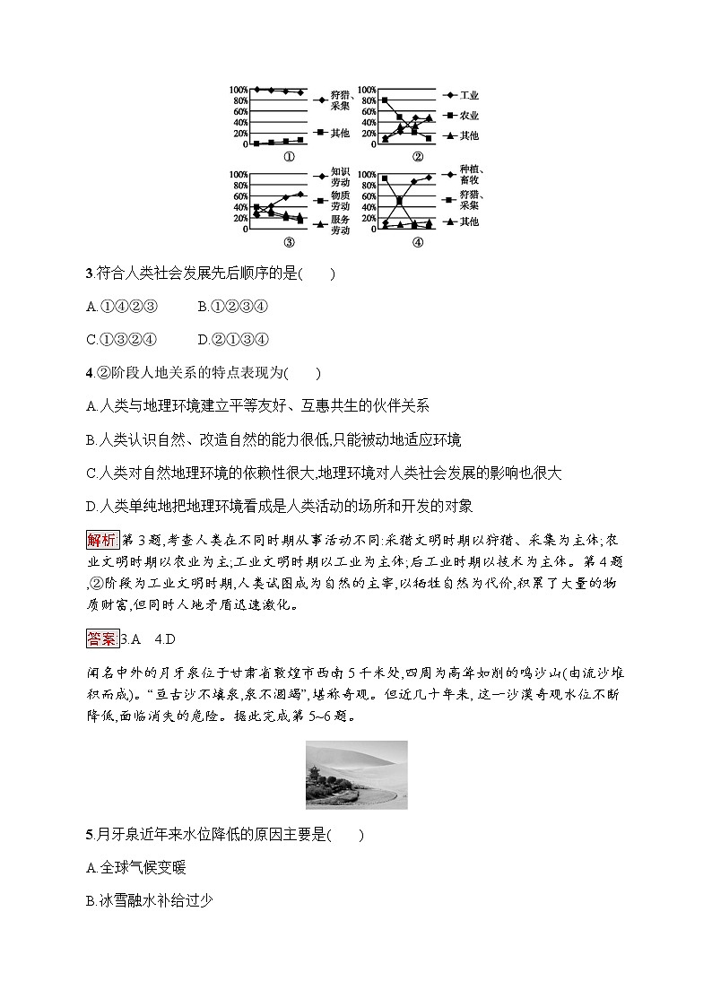 高中地理必修三鲁教版练习：第2单元 走可持续发展之路 2.102