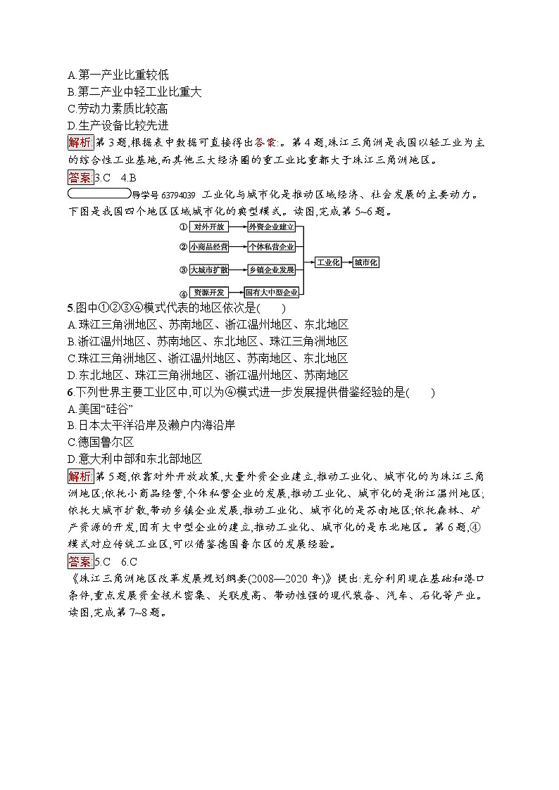 2020地理新指导鲁教必修三优练：第四单元区域综合开发与可持续发展4.302