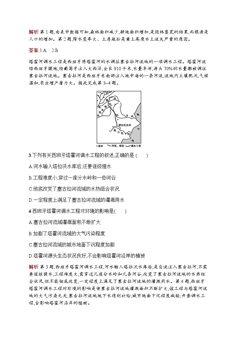 新培优同步鲁教版高中地理必修三练习：第三单元测评02