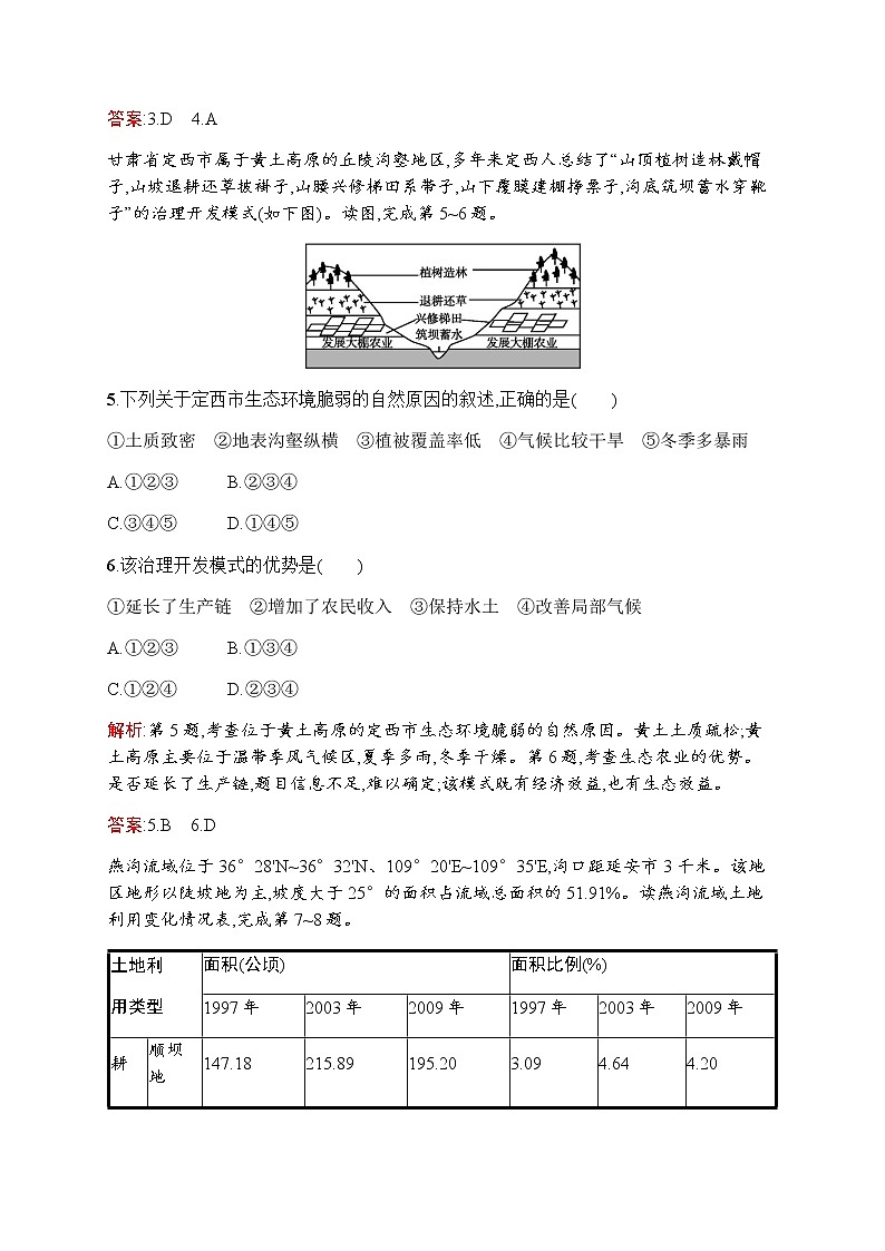 新培优同步鲁教版高中地理必修三练习：第三单元测评03