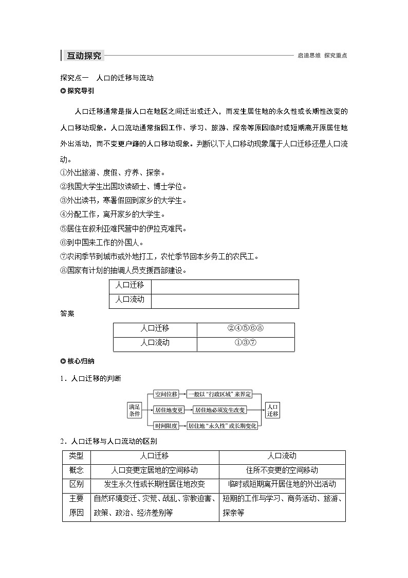 2019-2020学年新素养同步导学鲁教版高中地理必修二老课标版练习：第1单元人口与地理环境第二节03
