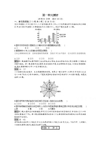 高中地理鲁教版必修二第一单元  人口和地理环境综合与测试同步训练题