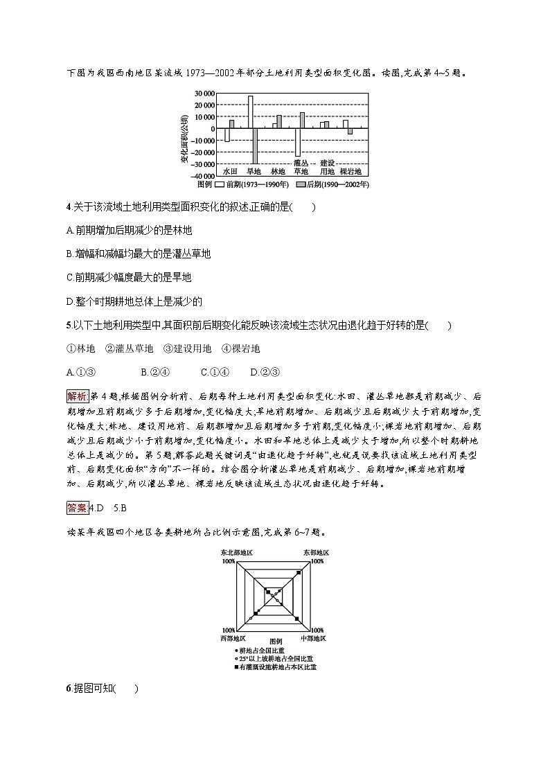 2019-2020学年新培优同步鲁教版高中地理必修一练习：第4单元 第1节　自然资源与人类02