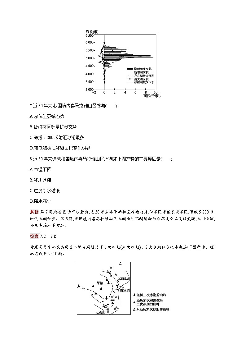 2019-2020学年新培优同步鲁教版高中地理必修一练习：第4单元 第3节　全球气候变化及其对人类的影响03