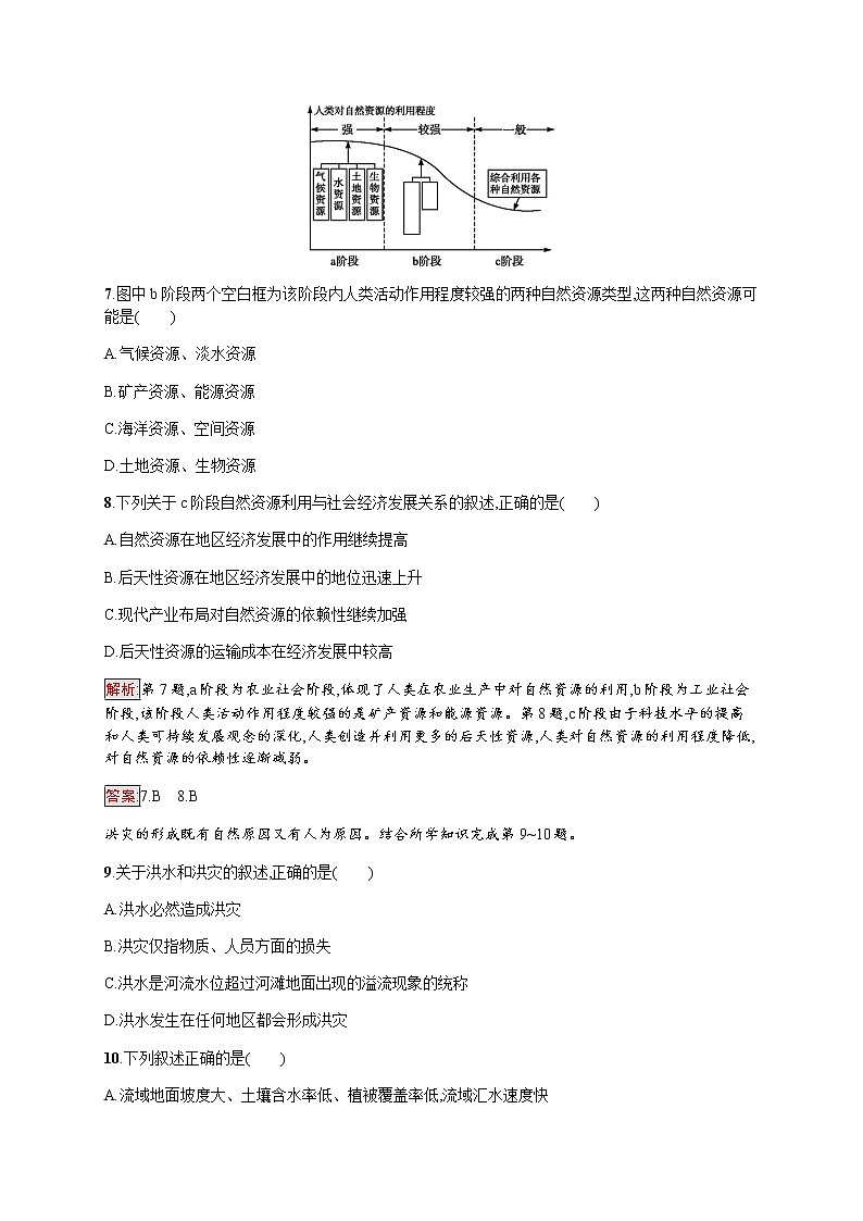 2019-2020学年新培优同步鲁教版高中地理必修一练习：第4单元测评03
