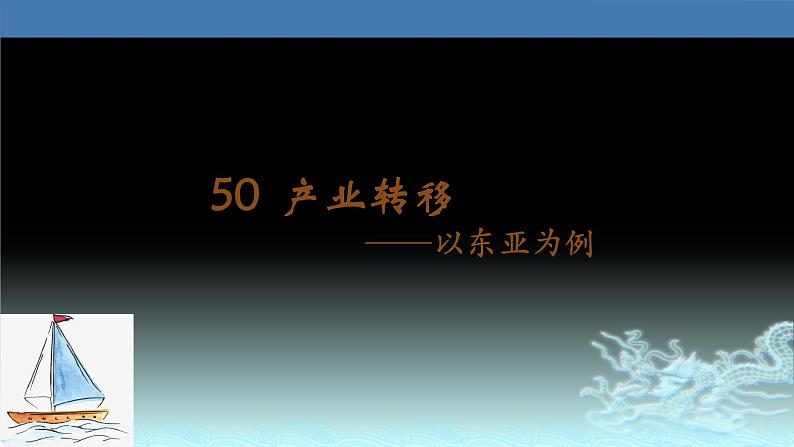 50  产业转移—以东亚为例-2021年高考地理一轮复习考点大通关 课件01