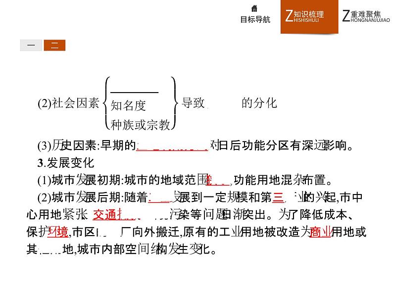 高中地理人教必修2：2.1 城市内部空间结构课件07