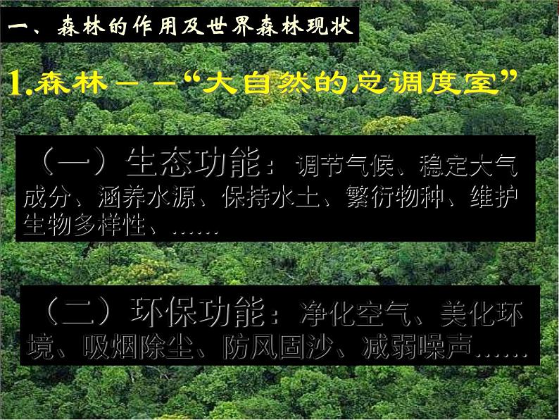 高中地理新人教版必修三 2.2森林的开发和保护-以亚马孙热带雨林为例 课件05