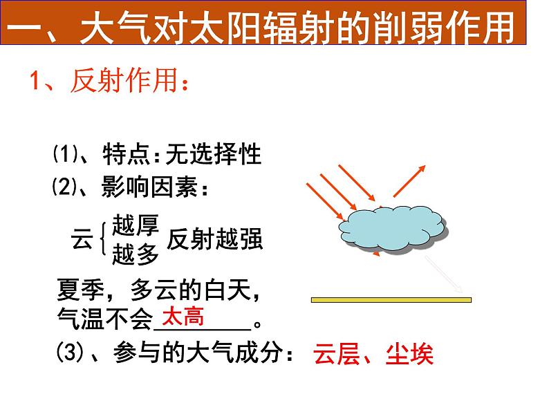 高中地理湘教版必修一第三章第二节大气受热过程课件05