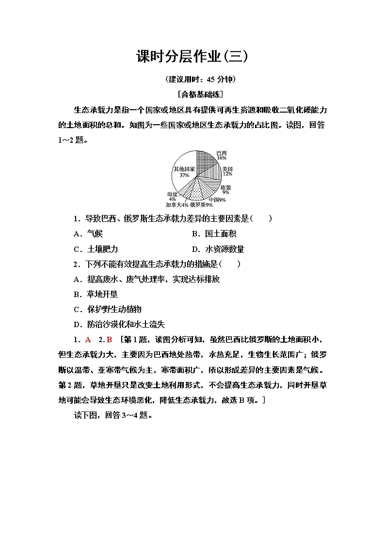 第1章 第3节《人口容量》PPT课件＋学案+作业 湘教版高中地理必修二01