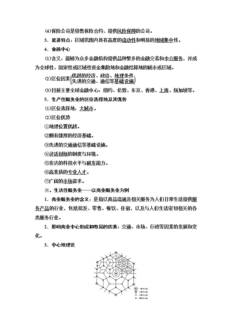 第3章 第3节《服务业的区位选择》PPT课件＋学案+作业 湘教版高中地理必修二02