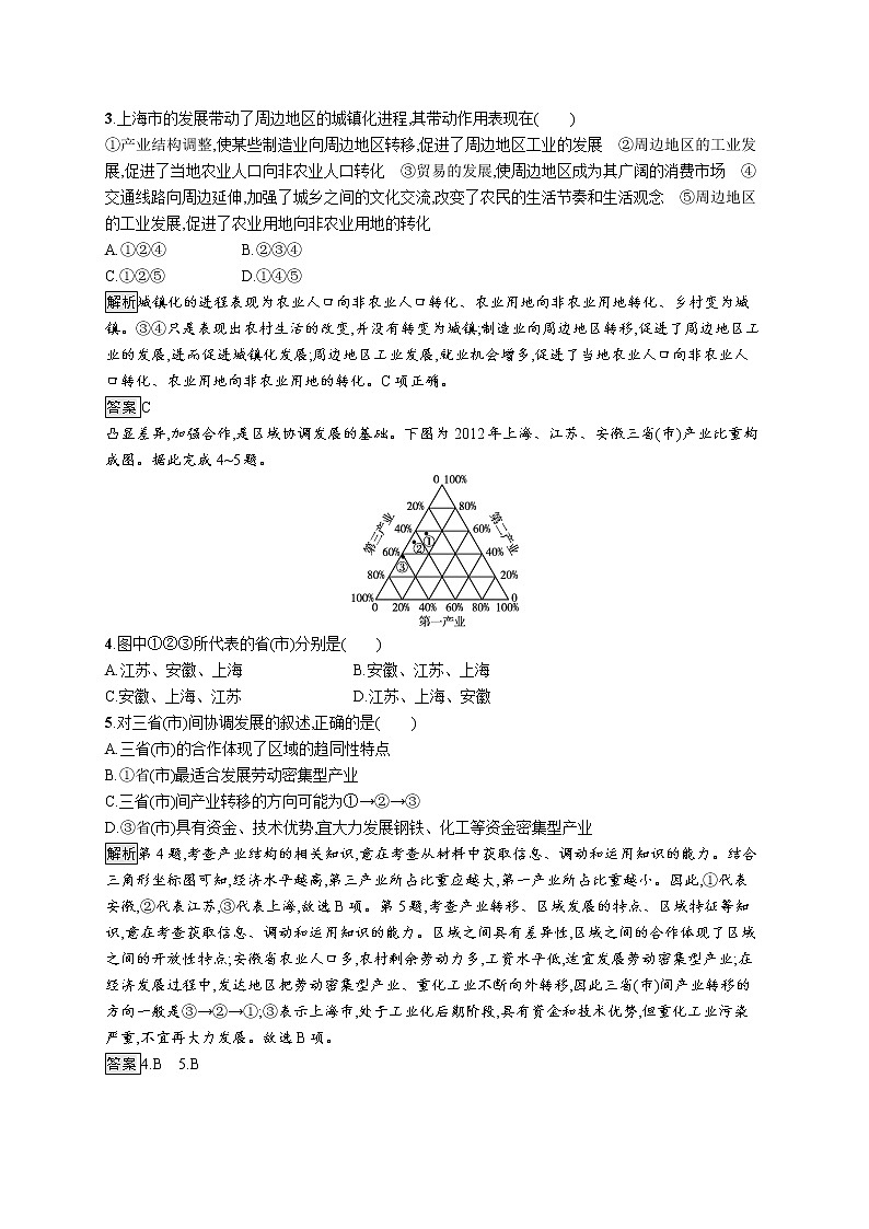 第一节《大都市的辐射功能——以我国上海为例》PPT课件＋练习 湘教版高中地理选择性必修二02