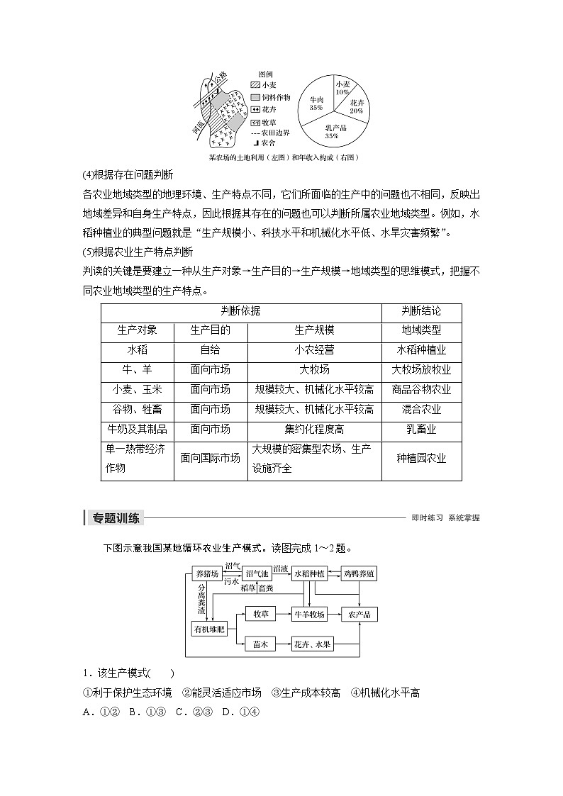 2019-2020学年新素养同步导学鲁教版高中地理必修二江苏专用练习：第3单元产业活动与地理环境微专题一03