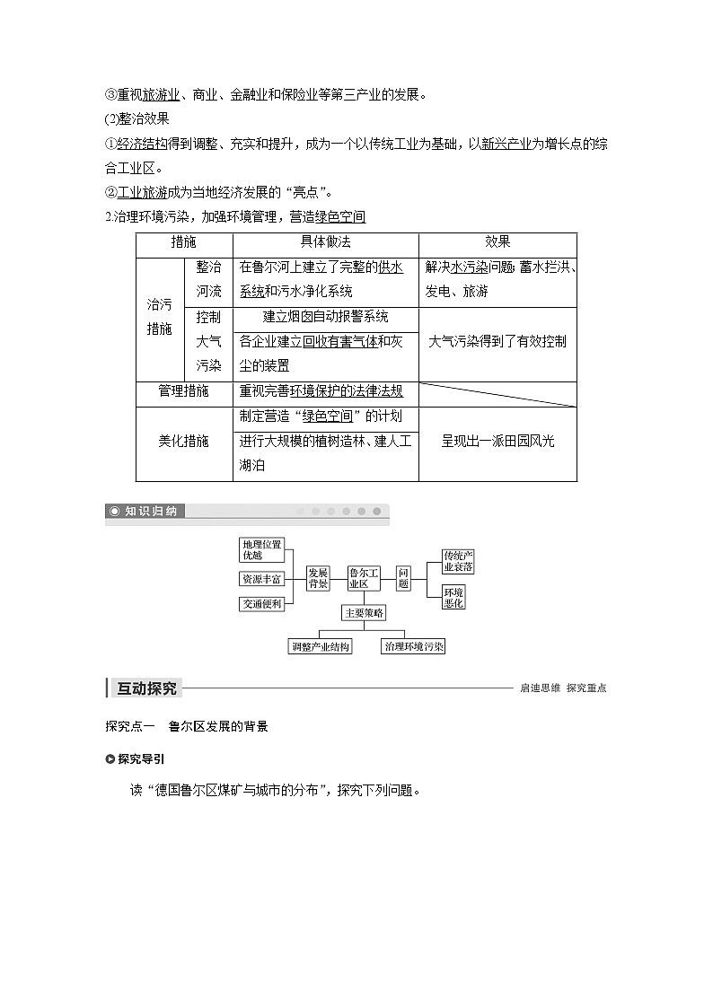 2019-2020版地理同步新导学案鲁教必修三讲义 精练：第三单元 区域资源、环境与可持续发展 第二节02