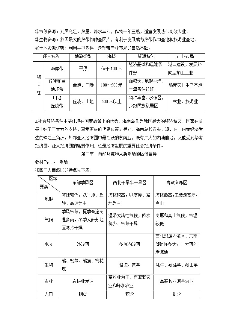 2019-2020版地理同步新导学案鲁教必修三讲义 精练：第一单元 区域地理环境与人类活动02