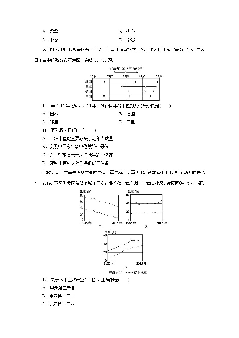 2020版高考地理大三轮复习浙江专用版练习：11考前仿真模拟卷（十一）03