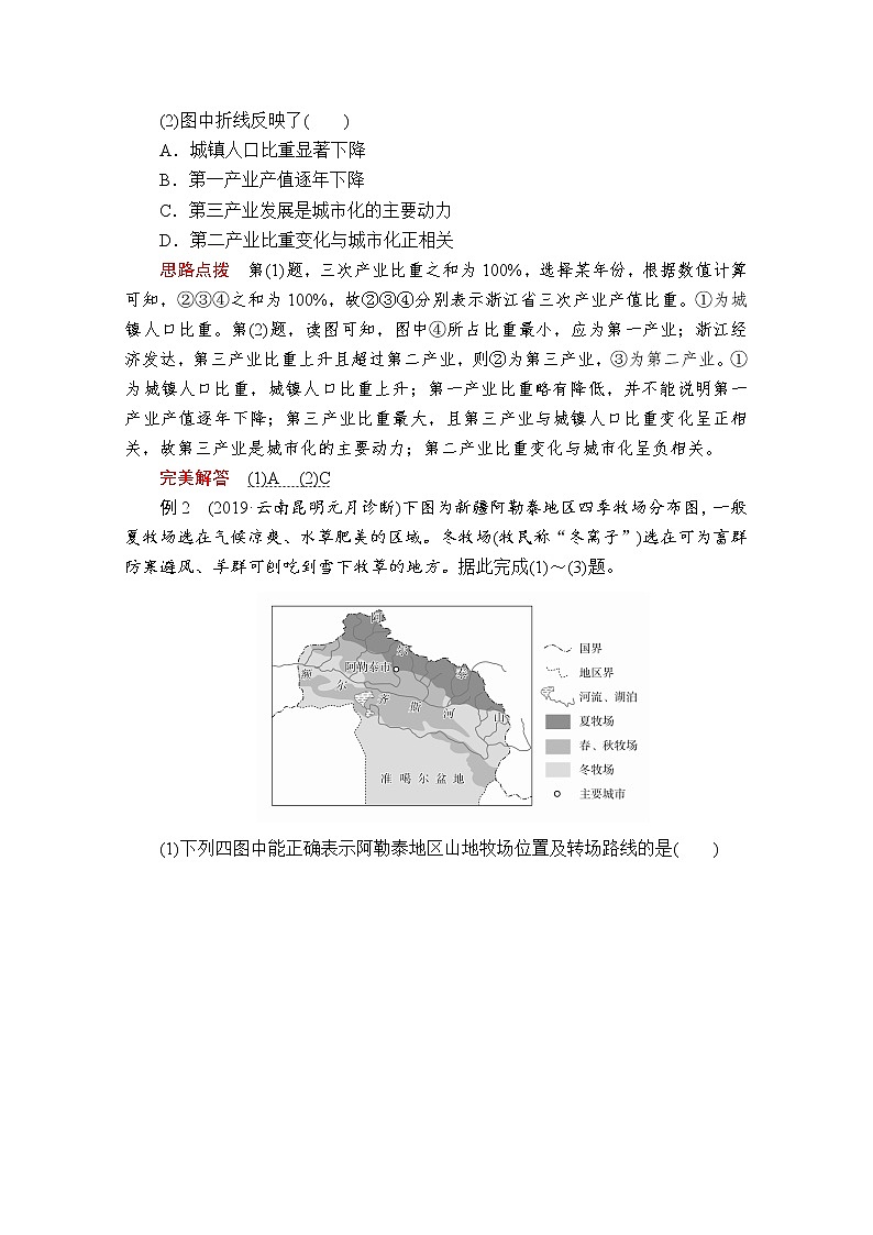 2020版高考地理三轮专题培优教程全国通用版检测：第二编专题四技法探究4　尝试验证——代入法02