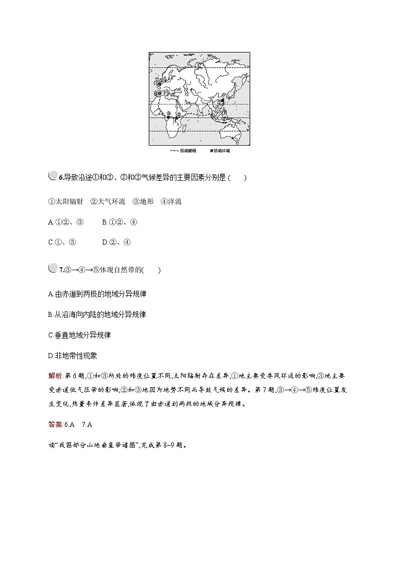 2019-2020学年新培优同步人教版地理必修一练习：第五章检测（B）03