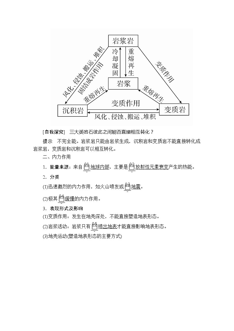 2020地理同步导学提分教程人教必修一讲义+测试：第四章地表形态的塑造第一节第一课时02