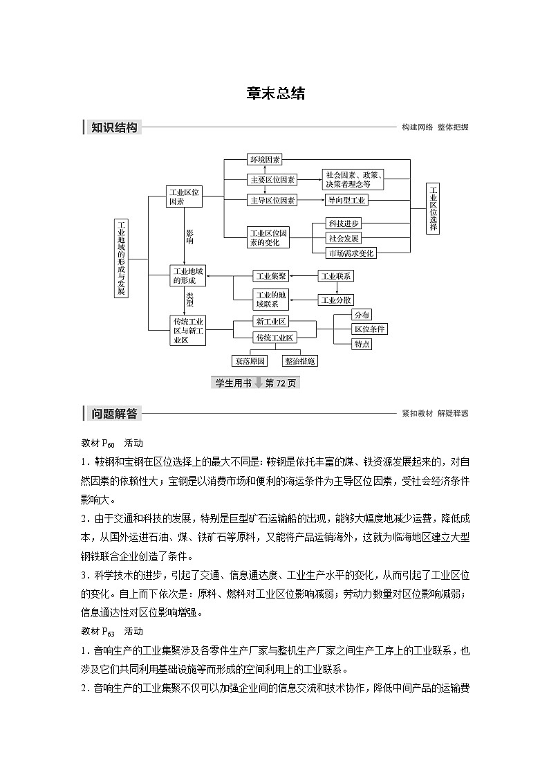 2019-2020年新素养同步导学人教版高中地理必修2（京津等课改地区版）第4章章末总结 试卷01
