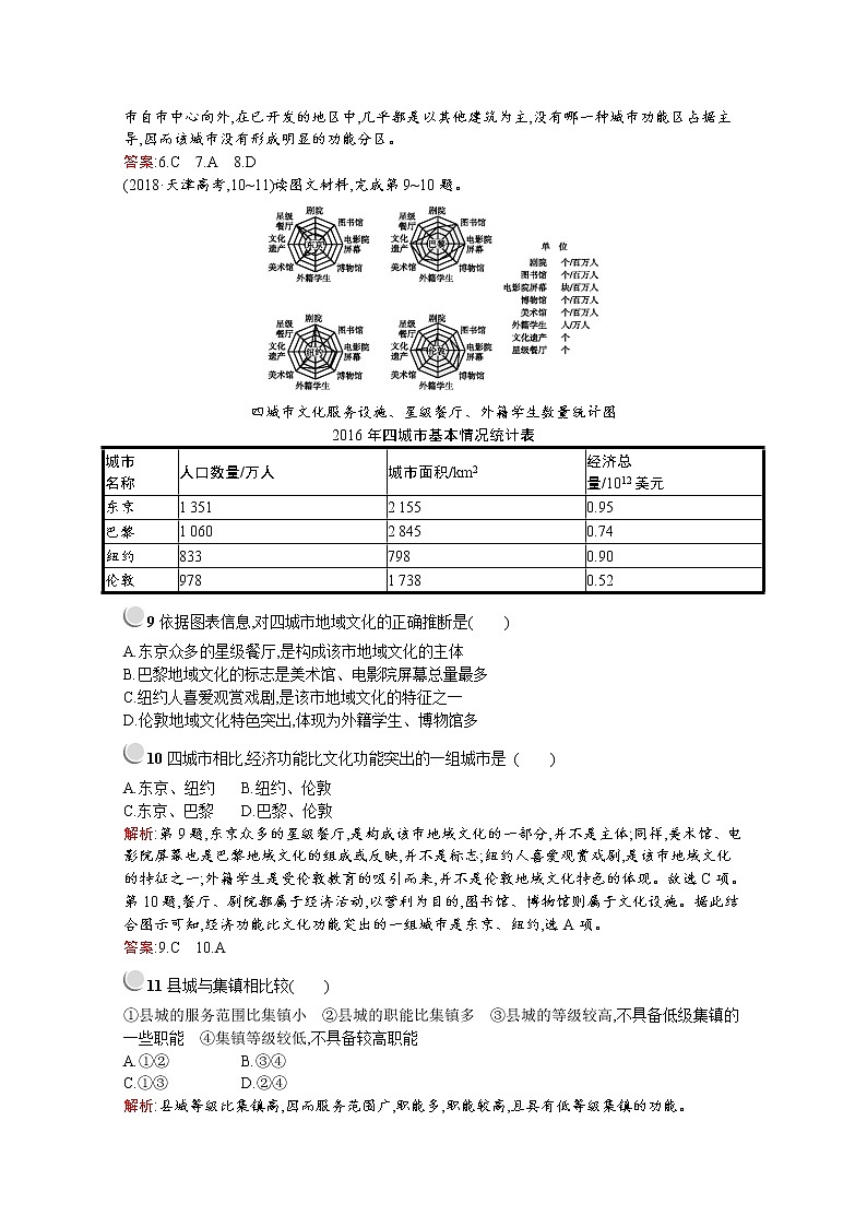 2019-2020学年高中地理人教版必修2（福建专用）配套习题：第二章检测第3页