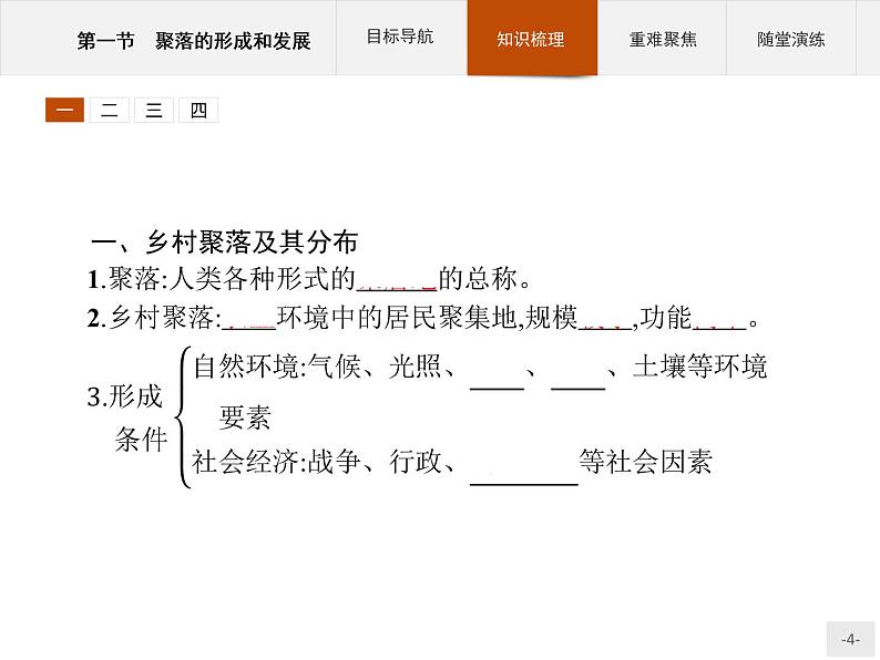 高中地理人教版选修4课件：1.1 聚落的形成和发展04