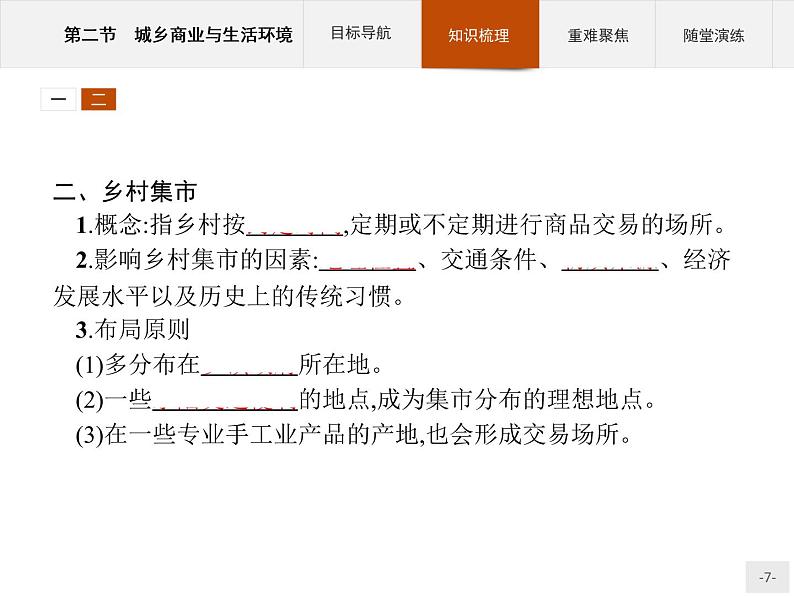 高中地理人教版选修4课件：4.2 城乡商业与生活环境07