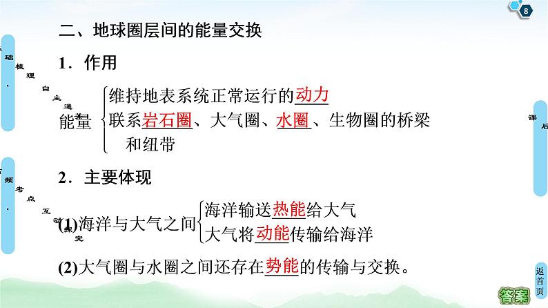 鲁教版2021版高考地理一轮复习新高考 第三单元　从圈层作用看地理环境内在规律　PPT课件+练习+学案08