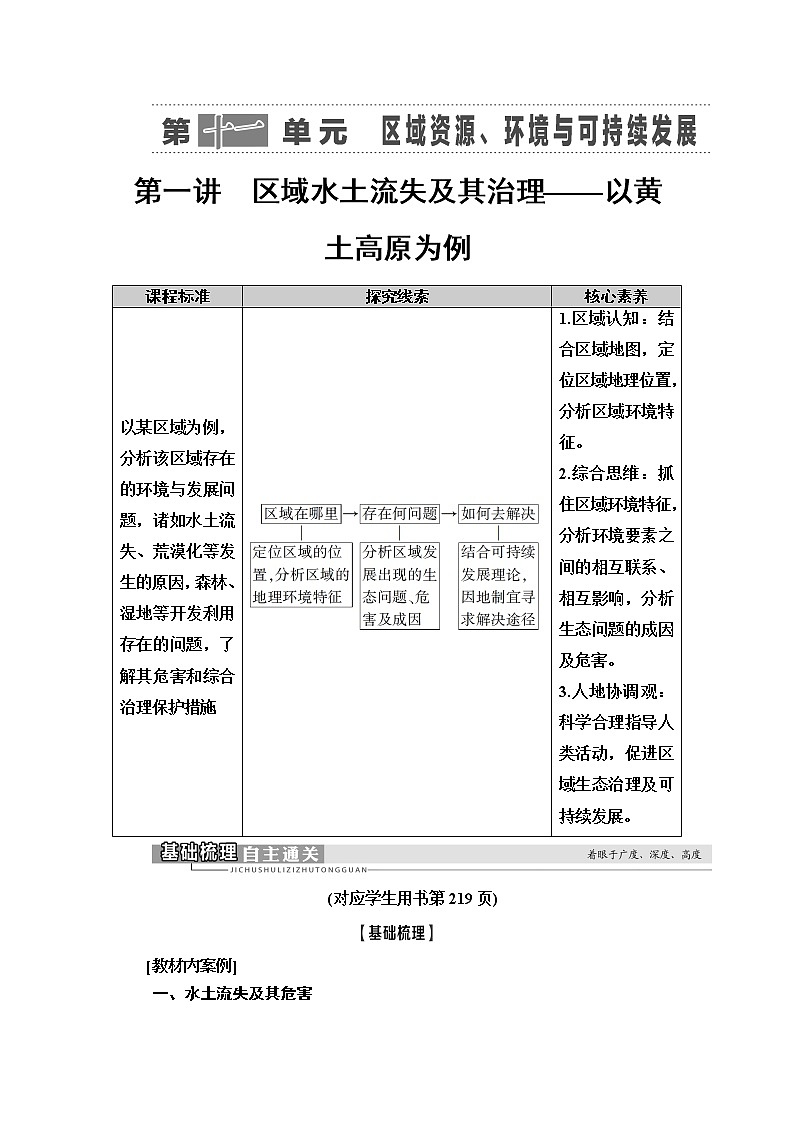 鲁教版2021版高考地理一轮复习新高考 第十一单元　区域资源、环境与可持续发展 PPT课件+练习+学案01