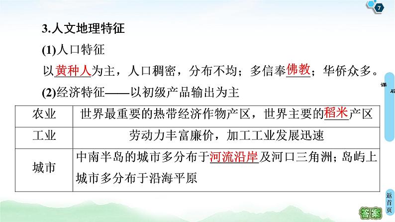 鲁教版2021版高考地理一轮复习新高考  第十三单元 世界地理　PPT课件+练习+学案07