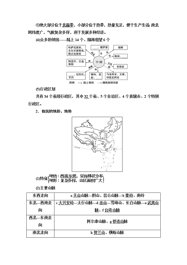 鲁教版2021版高考地理一轮复习新高考 第十四单元 中国地理 PPT课件+练习+学案02