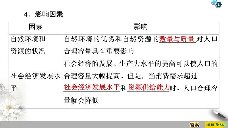 新中图版（2019）高中地理必修第二册 第一章人口分布、迁移与合理容量 PPT课件+学案+课后作业08