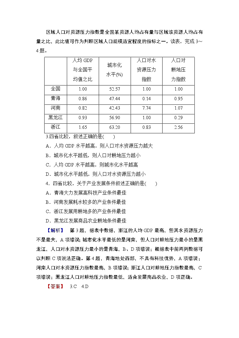 2018版高中地理（人教版）必修3同步教师用书：第1章 章末分层突破(1)03