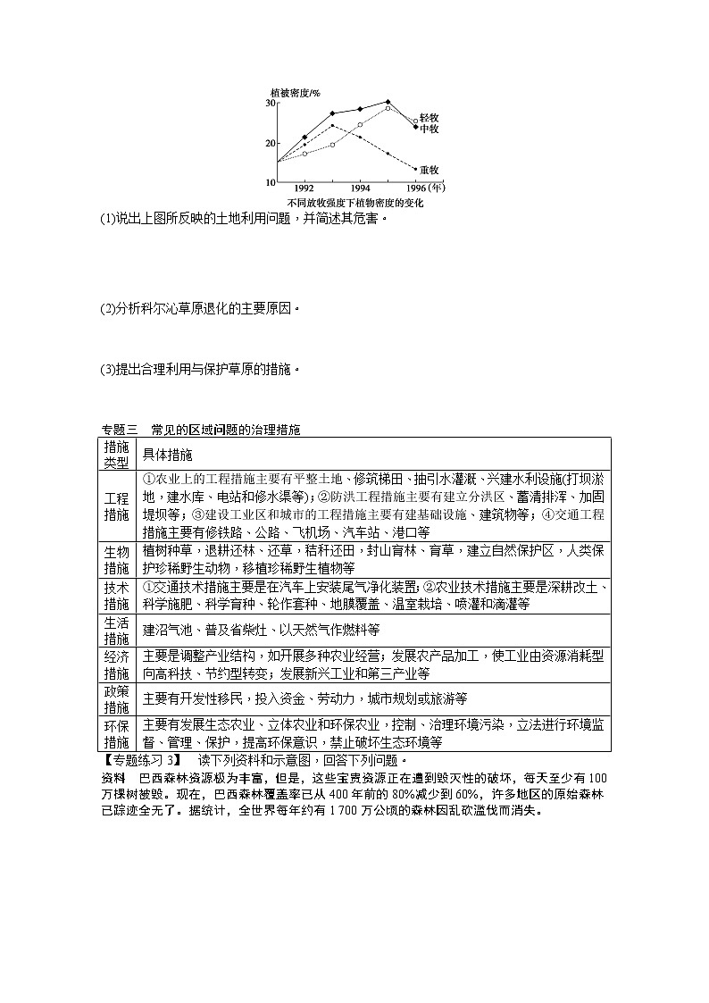 必修3学案 第2章 区域生态环境建设 章末总结03
