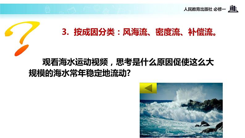 高中 地理人教版 (新课标) 必修1  第三章 地球上的水 第二节 大规模的海水运动 课件第8页