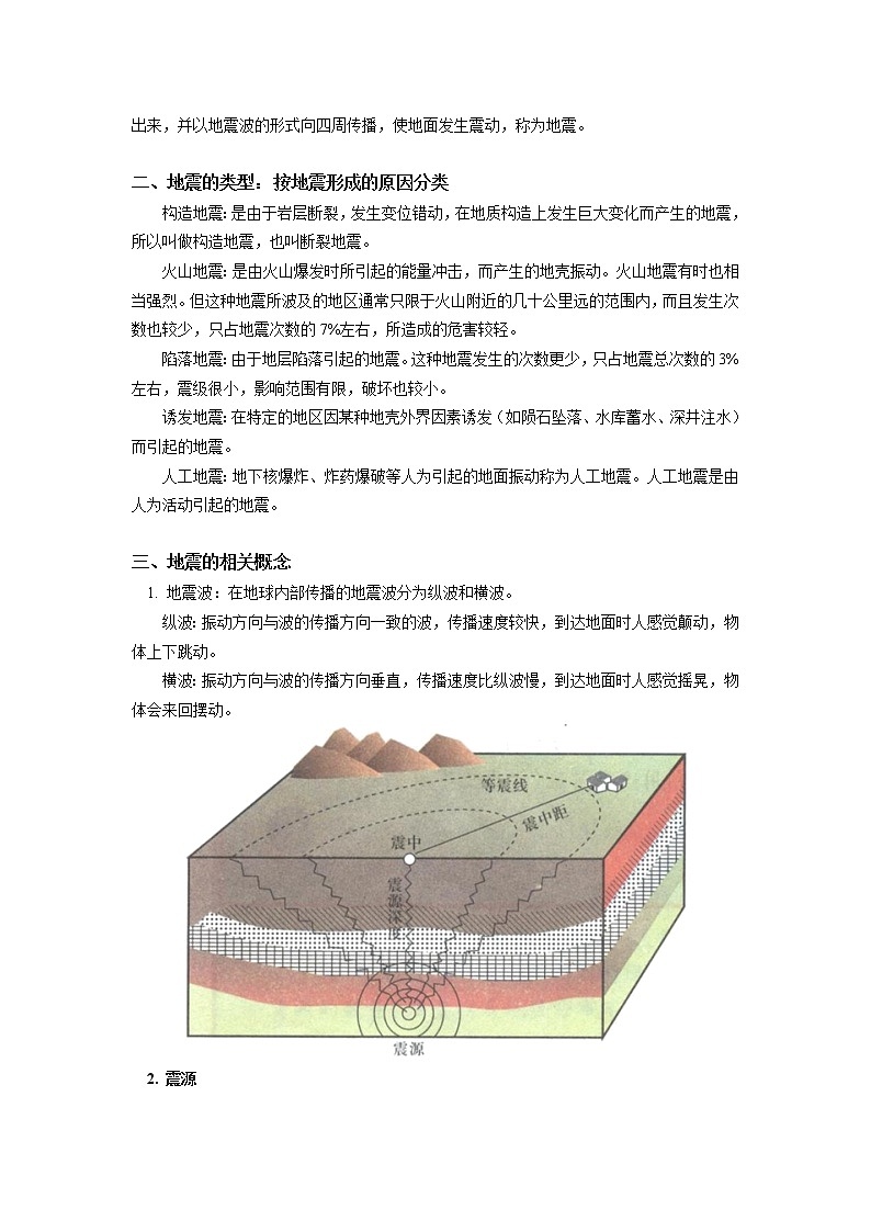 必修1 第六章 自然灾害 第二节 学案02