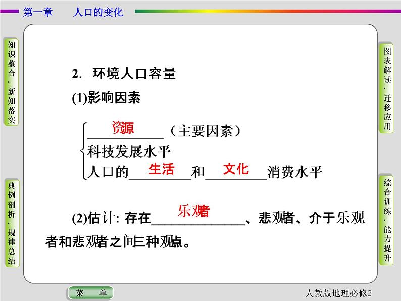 人教版地理必修2第一章人口的变化第3节 PPT课件+同步练习04