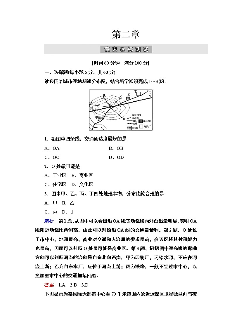 人教版地理必修2第二章城市与城市化章末 PPT课件+练习01