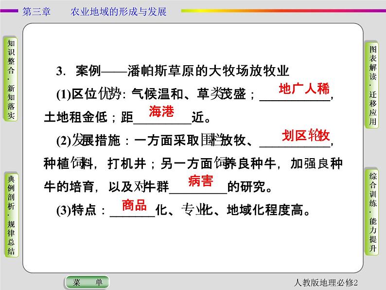 人教版地理必修2第三章农业地域的形成与发展第3节 PPT课件+同步练习04