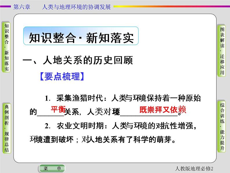 人教版地理必修2第六章人类与地理环境的协调发展第1节 PPT课件+同步练习04