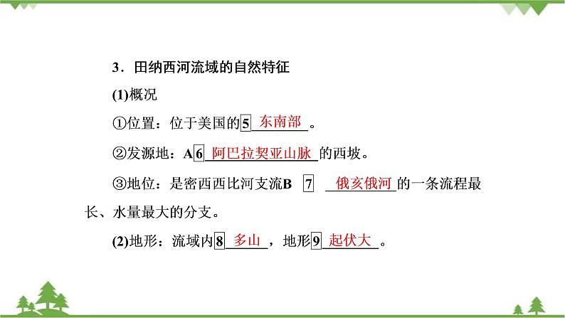 2021年人教版高中地理必修三课件：第三章 第二节　流域的综合开发——以美国田纳西河流域为例07