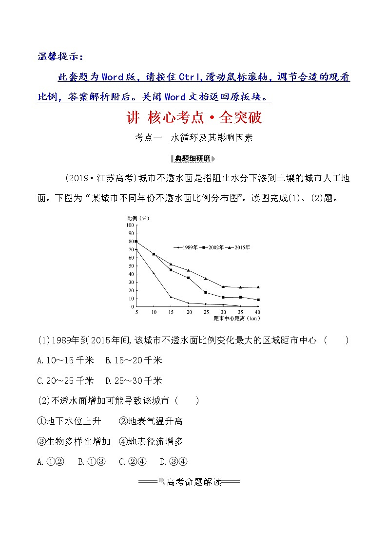 2021版高考地理核心讲练答一轮复习鲁教通用版（课件+核心考点+课时提升作业）：第2单元从地球圈层看地理环境 第4讲01