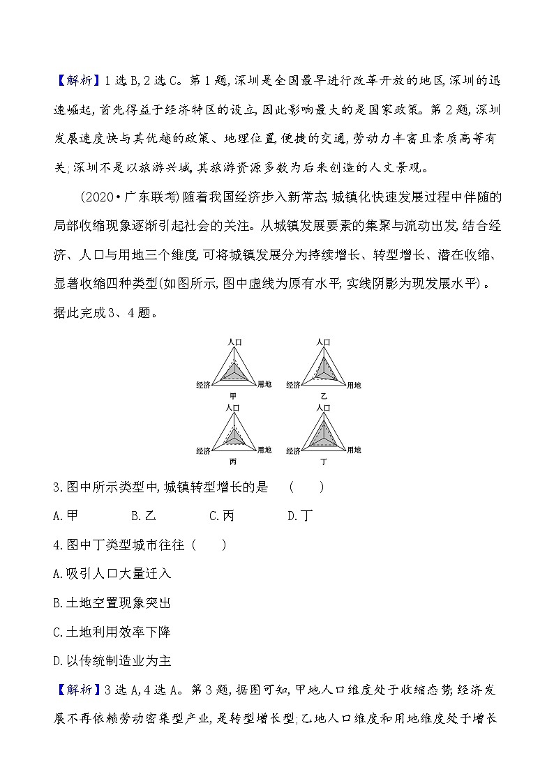 2021版高考地理核心讲练答一轮复习鲁教通用版（课件+核心考点+课时提升作业）：第6单元城市与地理环境 第2讲02