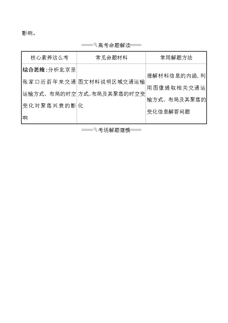 2021版高考地理核心讲练答一轮复习鲁教通用版（课件+核心考点+课时提升作业）：第8单元人类活动的地域联系 第2讲02